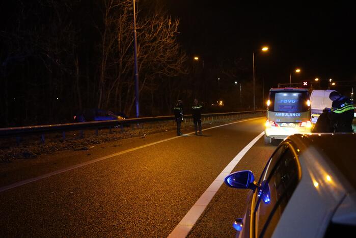 Persoon zwaargewond bij zwaar ongeluk