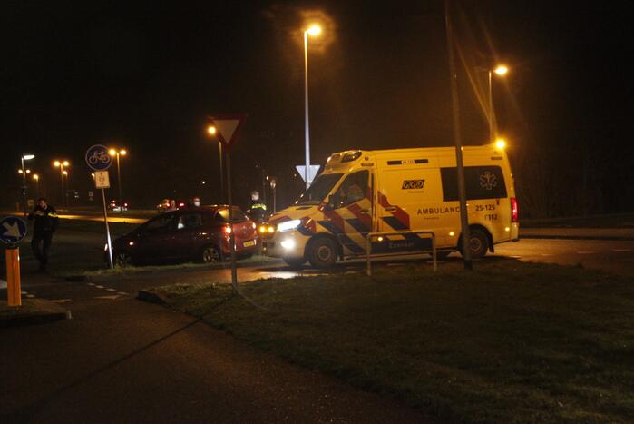 Schade na aanrijding tussen twee voertuigen