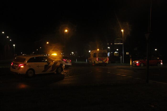 Schade na aanrijding tussen twee voertuigen