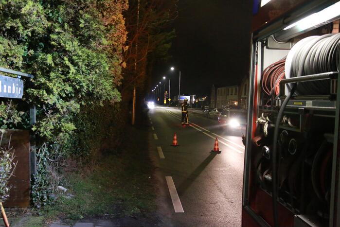 Veel rook bij brand in tuin