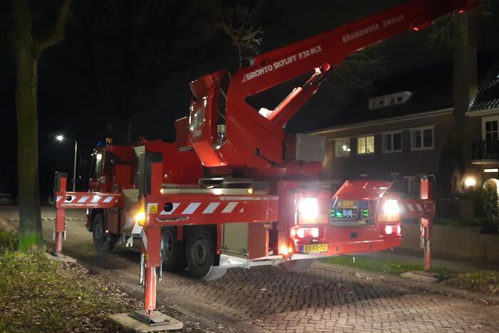 Schoorsteenbrand in woning