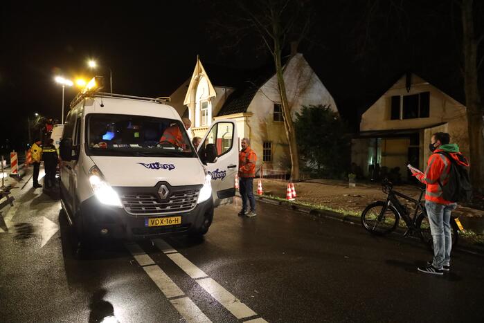 Waterballet door breuk in leiding
