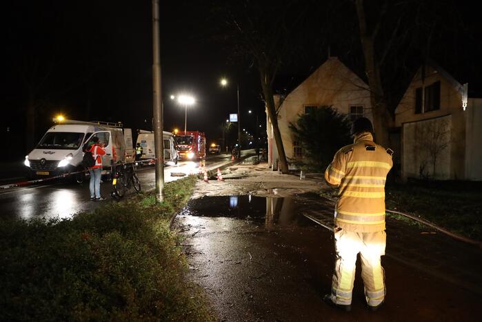 Waterballet door breuk in leiding