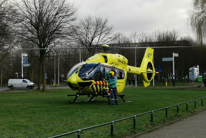 Coronapatiënt overgebracht per traumahelikopter