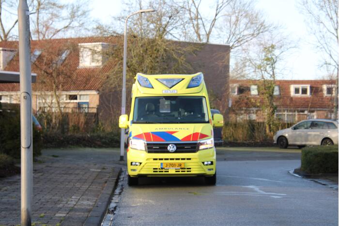 Fietser onderuit gegaan voor woning