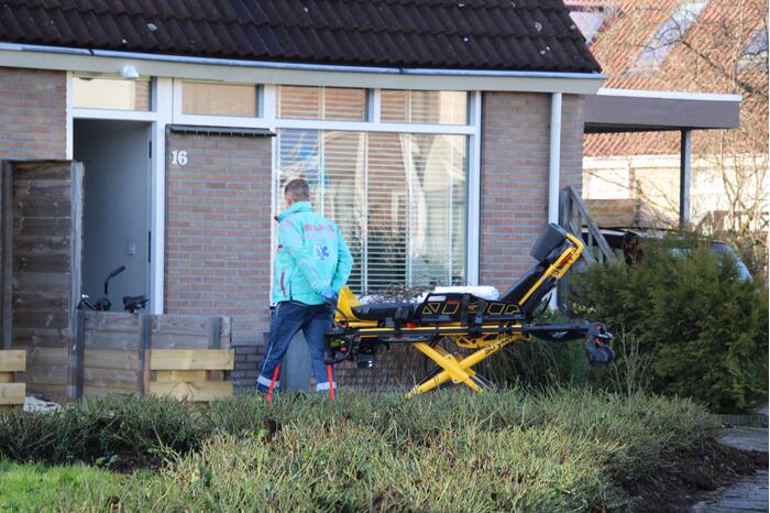 Fietser onderuit gegaan voor woning