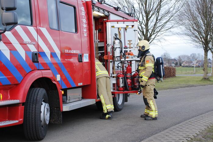 Onderzoek naar vreemde lucht in schuur