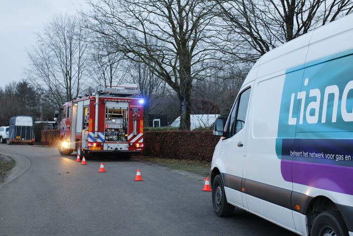 Onderzoek naar vreemde lucht in schuur