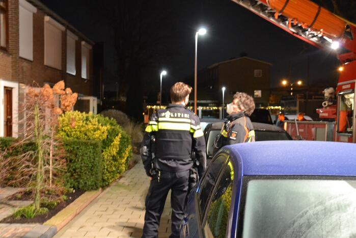 Schoorsteen geveegd na brand