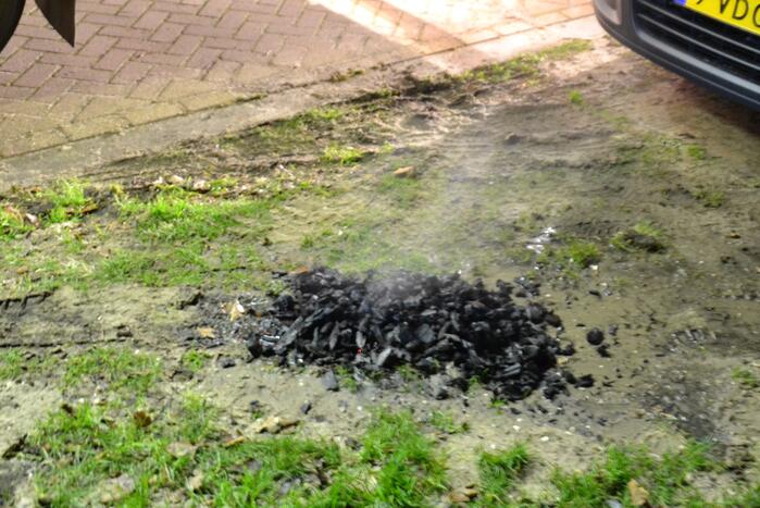 Schoorsteen geveegd na brand