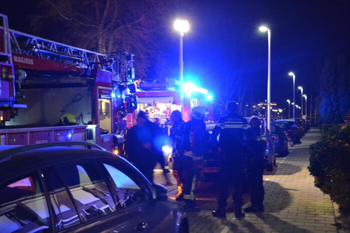 Schoorsteen geveegd na brand