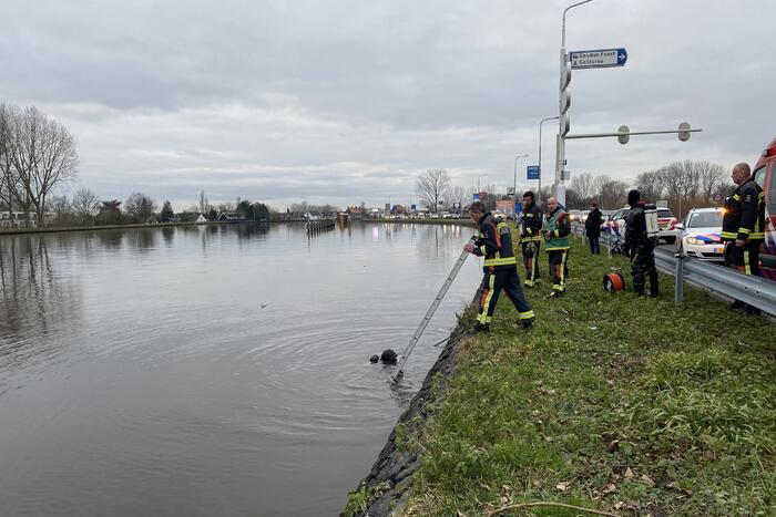 Auto te water geraakt