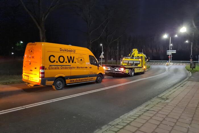 Auto te water geraakt