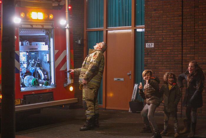 Brand ontstaan in ondergrondse container