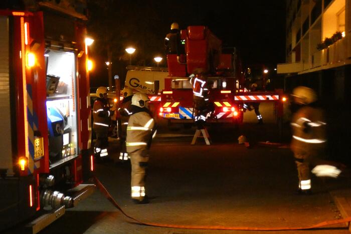 Brand op balkon snel gedoofd