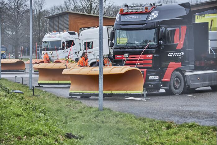 Voorbereidingen voor de sneeuw