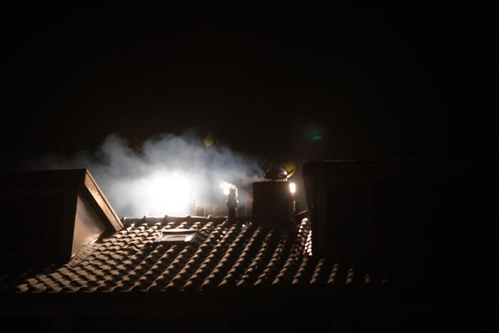 Schoorsteenbrand snel onder controle