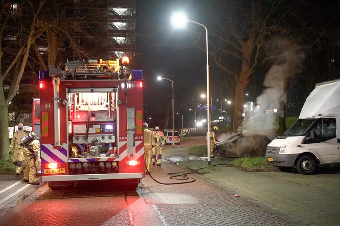 Auto compleet uitgebrand