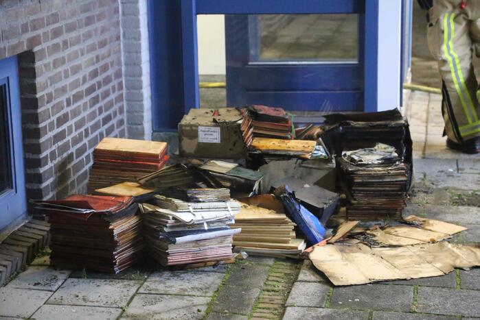 Brand in kelder van woning