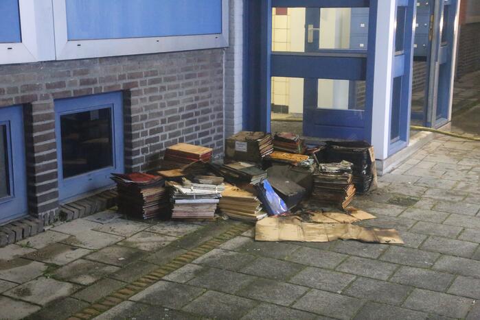 Brand in kelder van woning