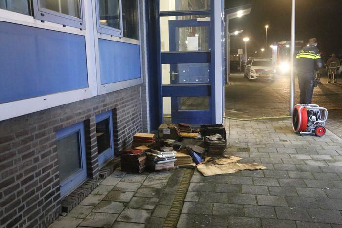 Brand in kelder van woning