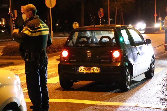 Kop-staart botsing op kruising