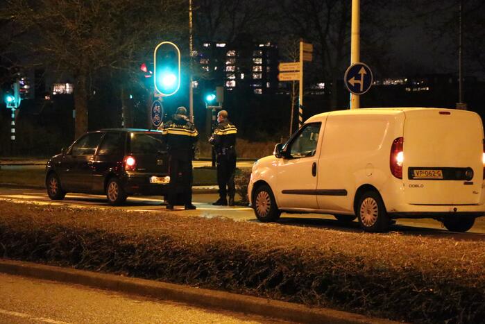 Kop-staart botsing op kruising