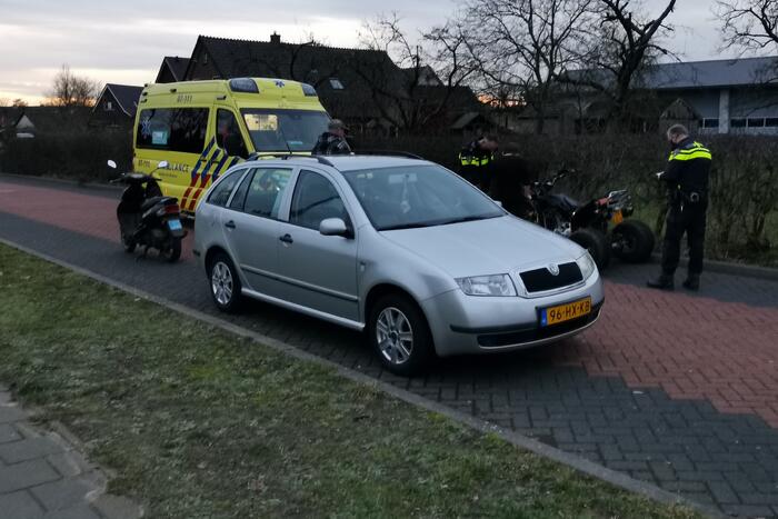 Bestuurder quad gewond na ongeval