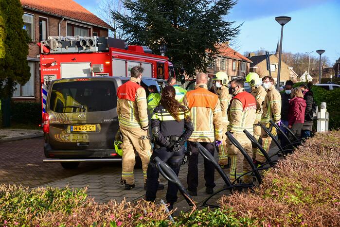 Ongeval tussen personenauto en personenbus