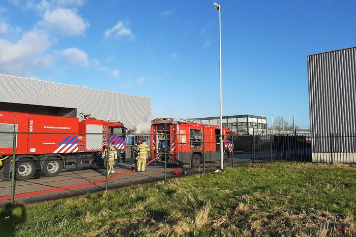 Brand in afvalcontainer bij Montapacking