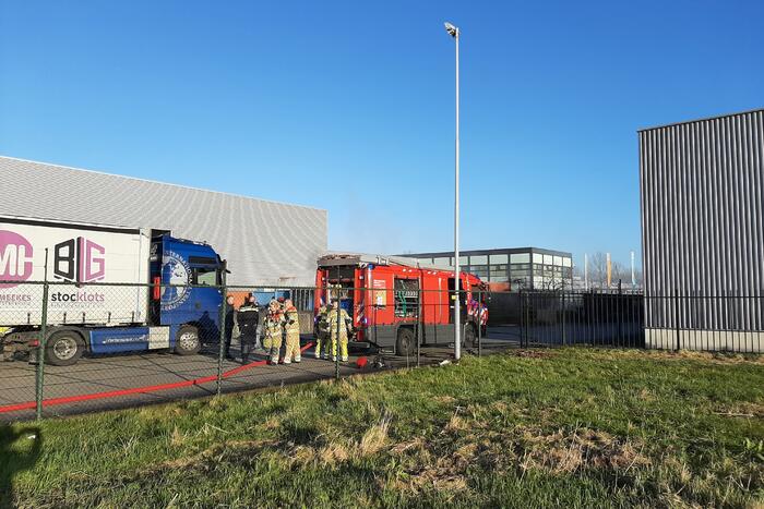 Brand in afvalcontainer bij Montapacking