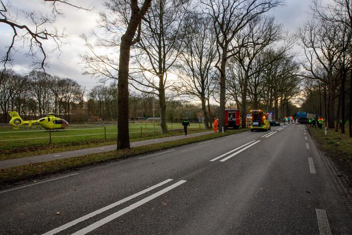 Ernstig ongeval tussen vrachtwagen en personenauto