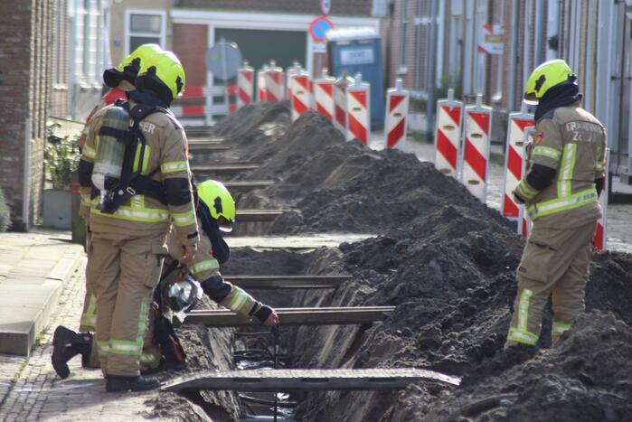 Gaslekkage ontstaan bij graafwerkzaamheden