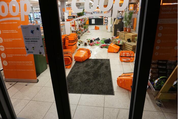 Meerdere verdachten aangehouden na overval Coop-supermarkt