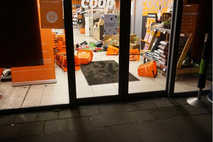Meerdere verdachten aangehouden na overval Coop-supermarkt