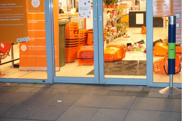Meerdere verdachten aangehouden na overval Coop-supermarkt