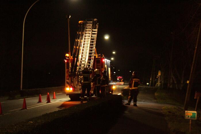 Veel rook bij brand in woning