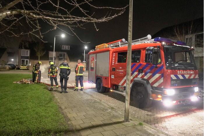 Brand in ondergrondse container