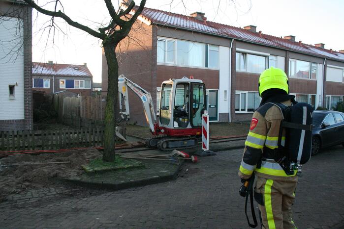 Wederom gasleiding geraakt bij aanleg van glasvezel