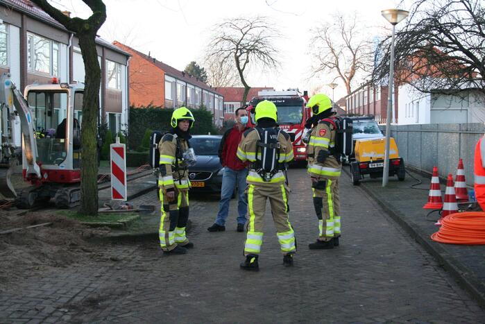Wederom gasleiding geraakt bij aanleg van glasvezel
