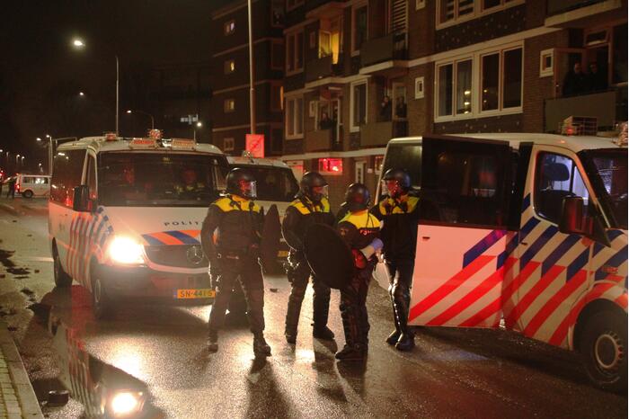 Branden gesticht bij ongeregeldheden