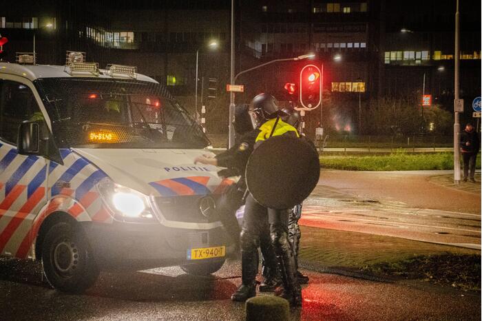 Branden gesticht bij ongeregeldheden