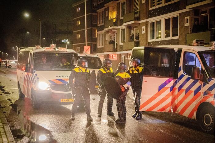 Branden gesticht bij ongeregeldheden