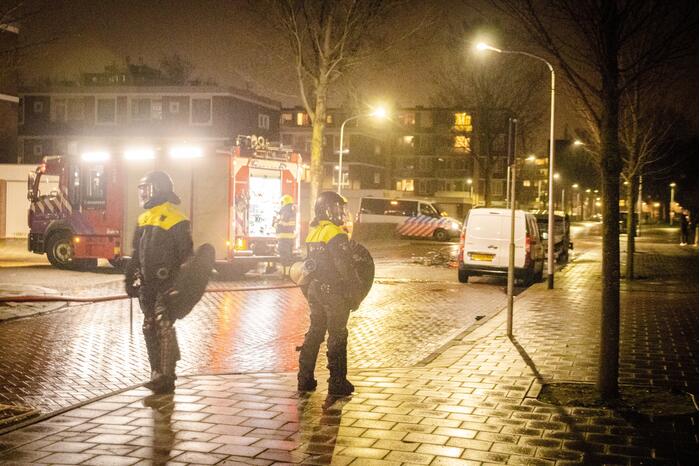 Branden gesticht bij ongeregeldheden