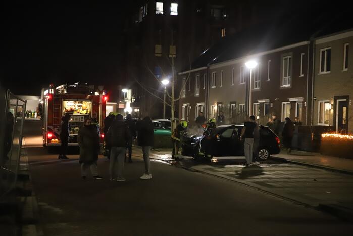 Auto volledig uitgebrand