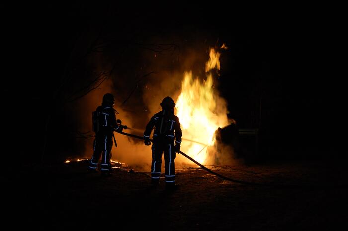 Meerdere dixies door brand verwoest