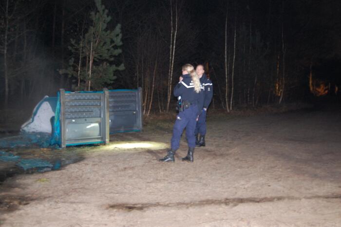 Meerdere dixies door brand verwoest