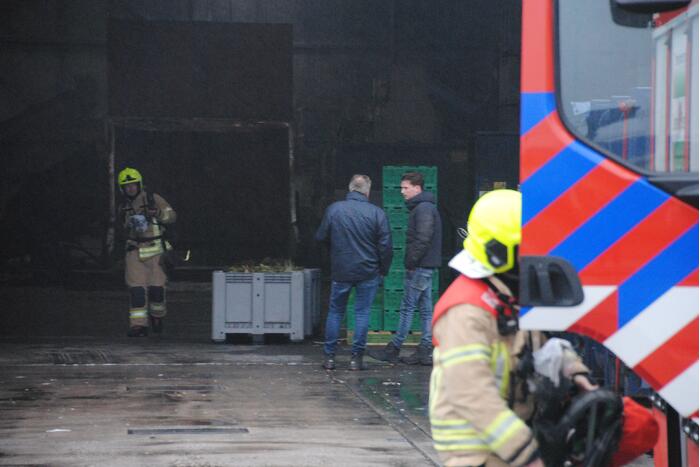 Brand in stroomkast van recycling bedrijf