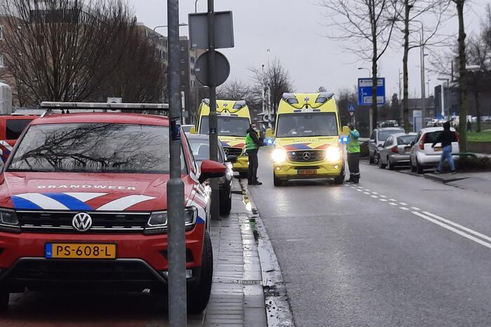 Grote brand in portiekflat