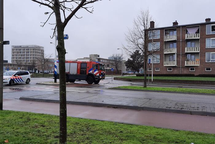 Grote brand in portiekflat